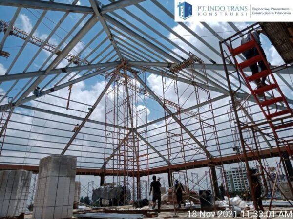 Progres pemasangan Struktur Rumah Sakit Sariningsih Bandung telah hampir Finish pemasangan.@pt_indotranskontruksi #BiayaMutuWaktu (2)